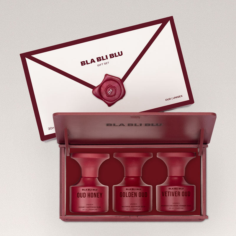 Oud Unisex Perfume Gift Set For Men & Women  - 3 x 30ml