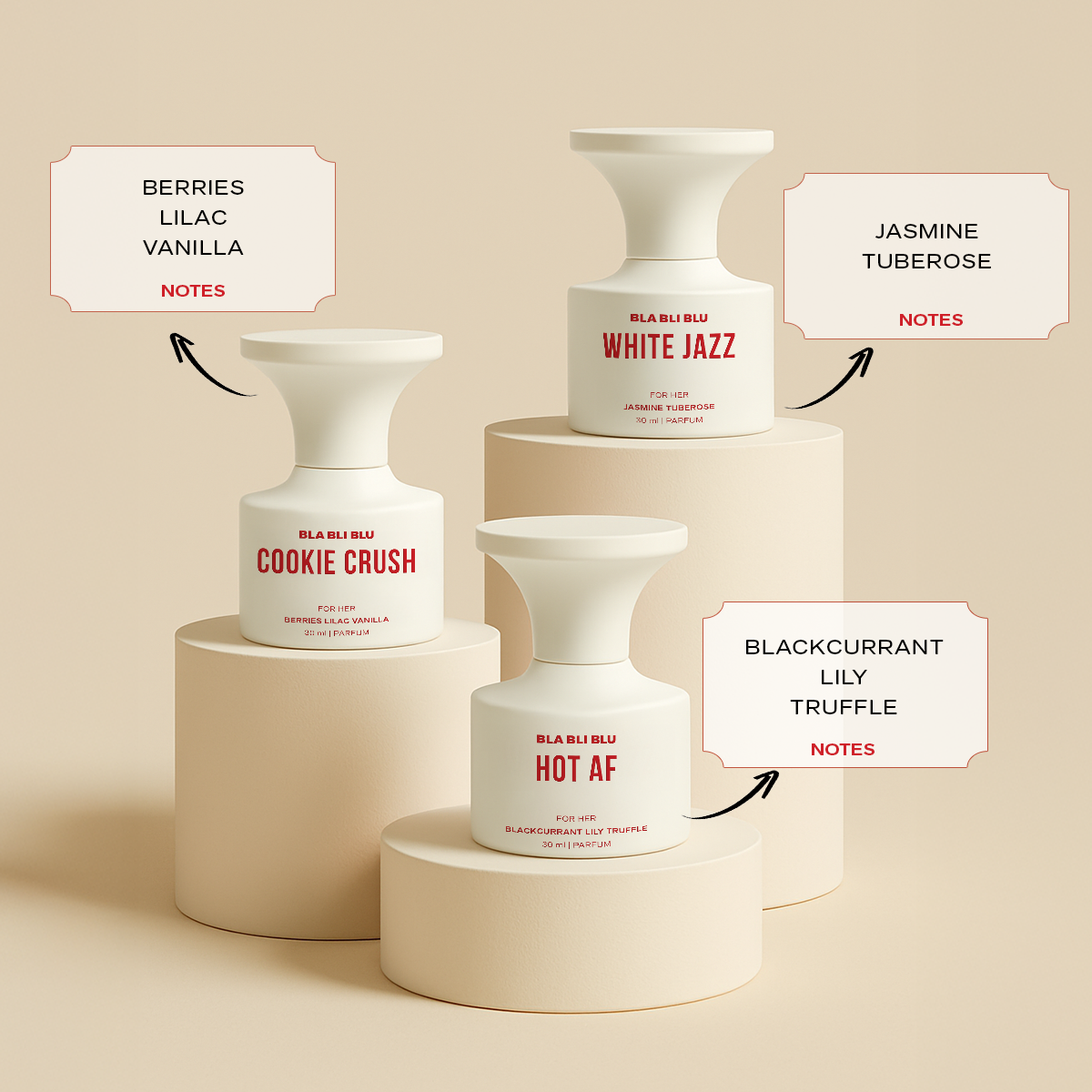 Perfume Gift Set For Women - 3 x 30ml